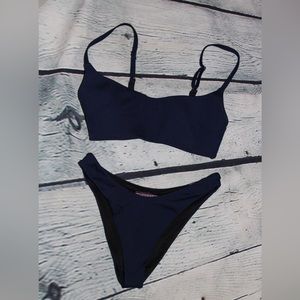Victoria’s Secret Navy Ribbed Bikini
